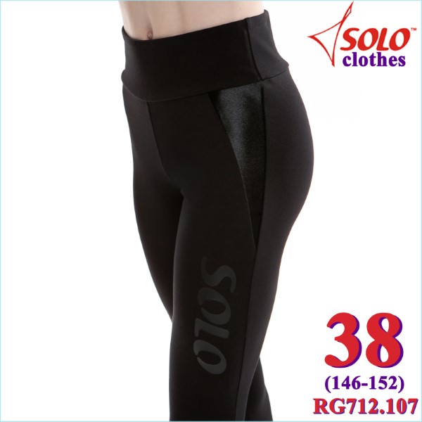 Stirrup Leggings Solo s. 38 (146-152) Cotton Black RG712.107-38