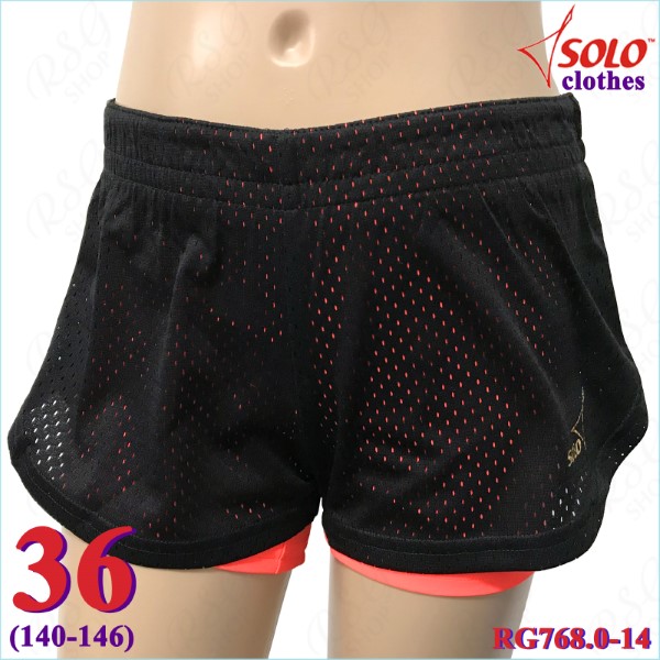 Double Shorts Solo s. 36 (140-146) Black-Orange RG768.0-14-36