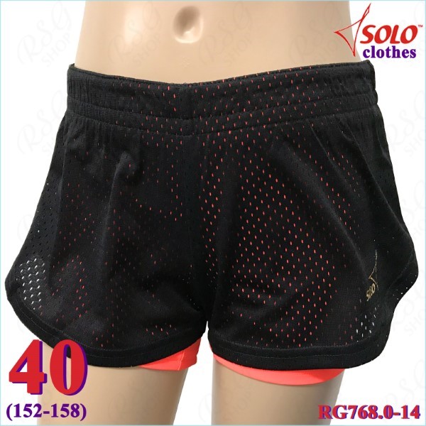 Double Shorts Solo s. 40 (152-158) Black-Orange RG768.0-14-40