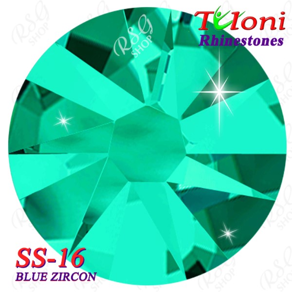 Rhinestones Tuloni SS16 col. Blue Zircon 1440 mod. Stile HotFix