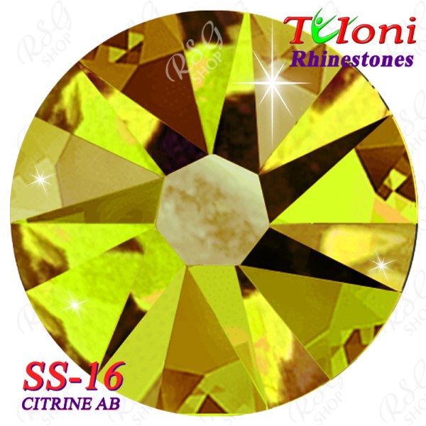 Стразы Tuloni SS16 col. Citrine AB 1440 mod. Elite HotFix