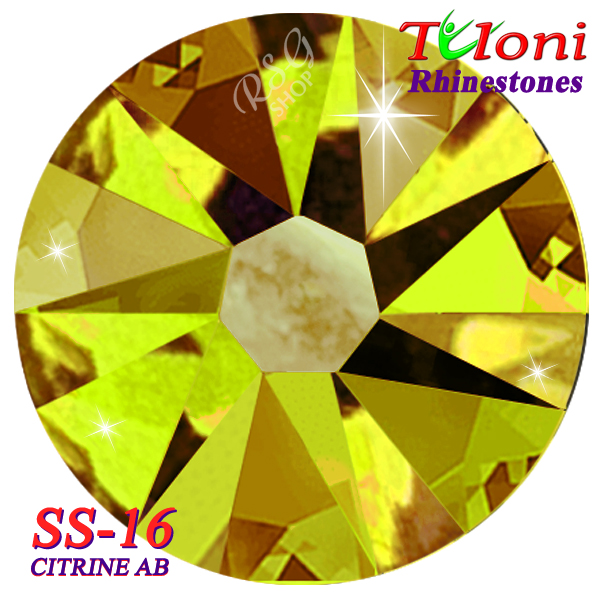 Стразы Tuloni SS16 col. Citrine AB 1440 mod. Basic HotFix