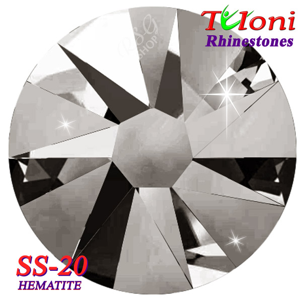 Rhinestones Tuloni SS20 col. Hematite 1440 mod. Basic HotFix