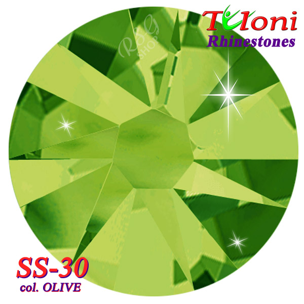 Strass Tuloni SS30 col. Olive 288 pcs mod. Basic HotFix