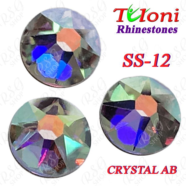 Strass Tuloni SS12 Crystal AB 1440 mod. Stile HotFix Flat Back