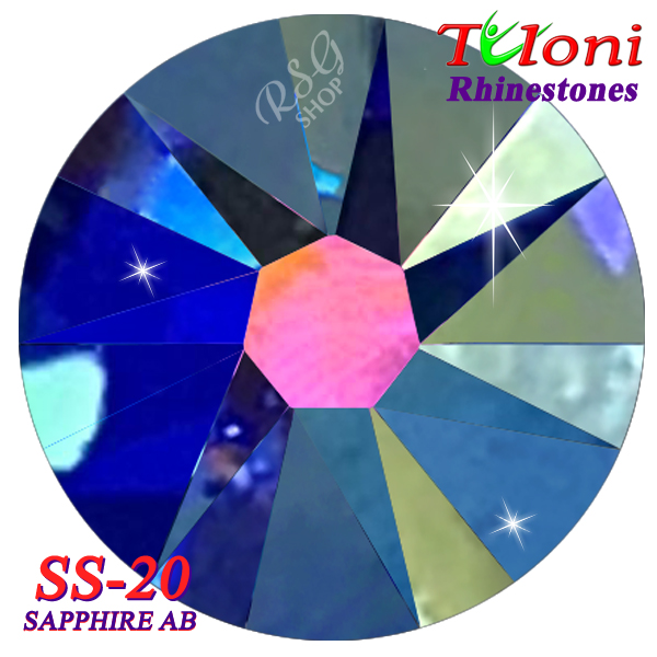 Rhinestones Tuloni SS20 col. Sapphire AB 1440 mod. Elite HotFix