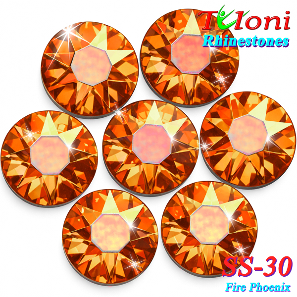 Strass Tuloni SS30 col. Fire Phoenix 288 pcs mod. Basic HotFix