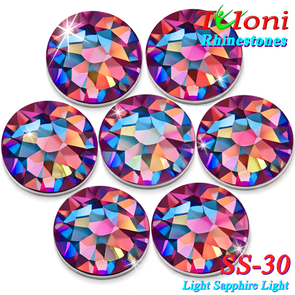 Strass Tuloni SS30 col. Lt.Sapphire Light 288 pcs mod. Basic HotFix