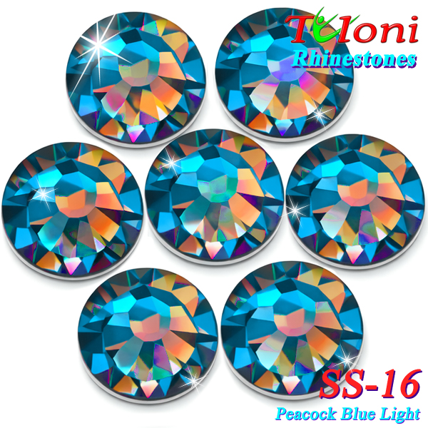 Strass Tuloni SS16 col. Peacock Blue Light 1440 mod. Basic HotFix