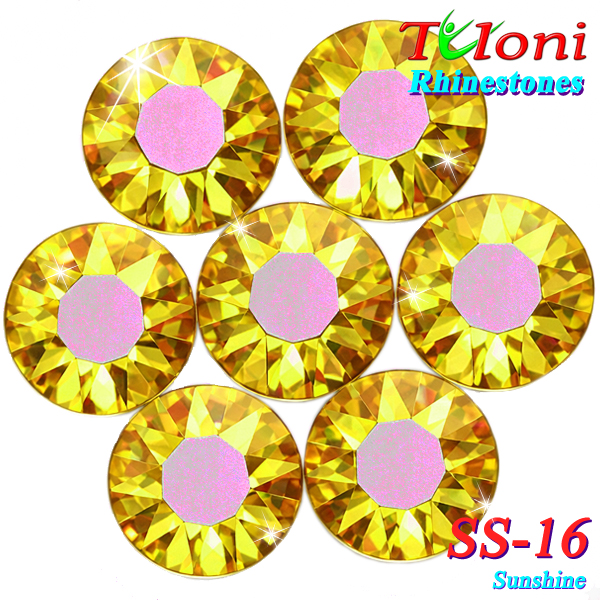 Rhinestones Tuloni SS16 col. Sunshine 1440 pcs. No HotFix Flat Back