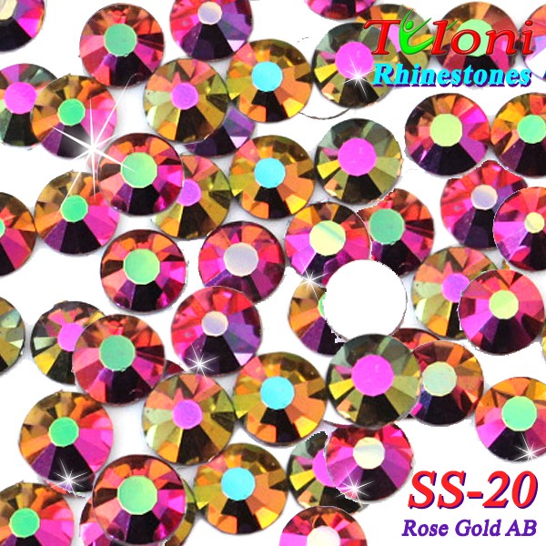 Стразы Tuloni SS20 col. Rose Gold AB 1440 mod. Basic HotFix