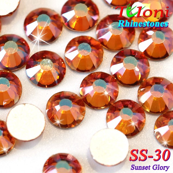 Стразы Tuloni SS30 col. Sunset Glory 288 pcs mod. Basic HotFix