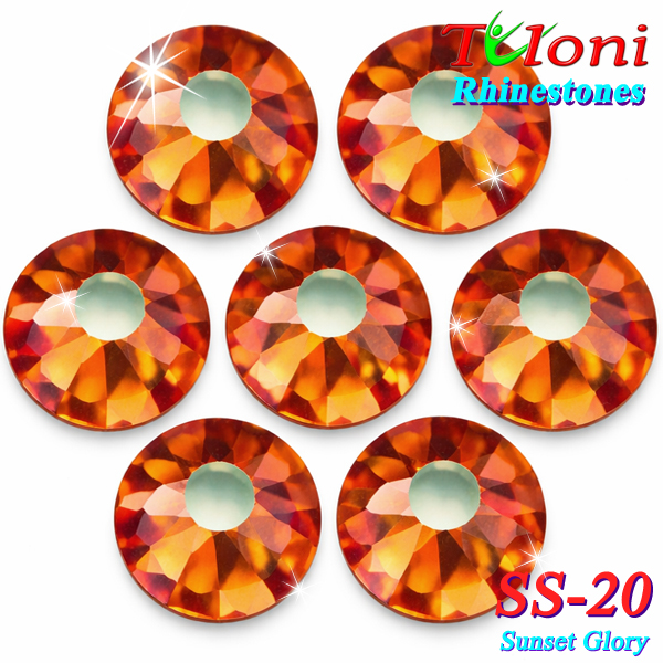Стразы Tuloni SS20 col. Sunset Glory 1440 pcs. No HotFix Flat Back
