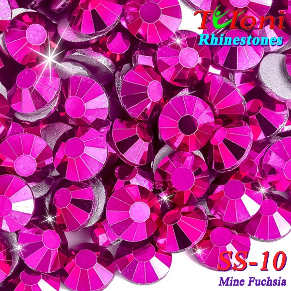 Strass Tuloni SS10 col. Mine Fuchsia 1440 mod. Basic HotFix