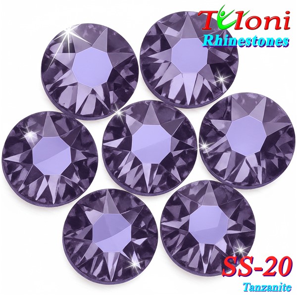 Strass Tuloni SS20 col. Tanzanite 1440 pcs. No HotFix Flat Back
