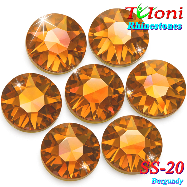 Rhinestones Tuloni SS20 col. Burgundy 1440 pcs. No HotFix