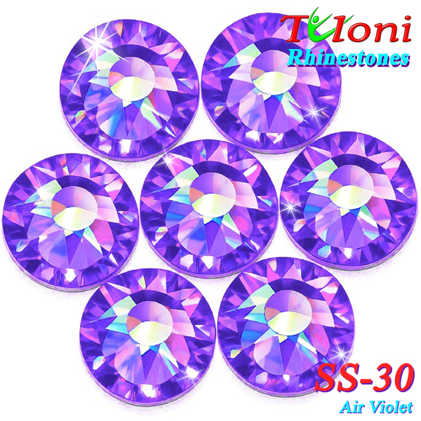 Rhinestones Tuloni SS30 col. Air Violet 288 pcs mod. Basic HotFix