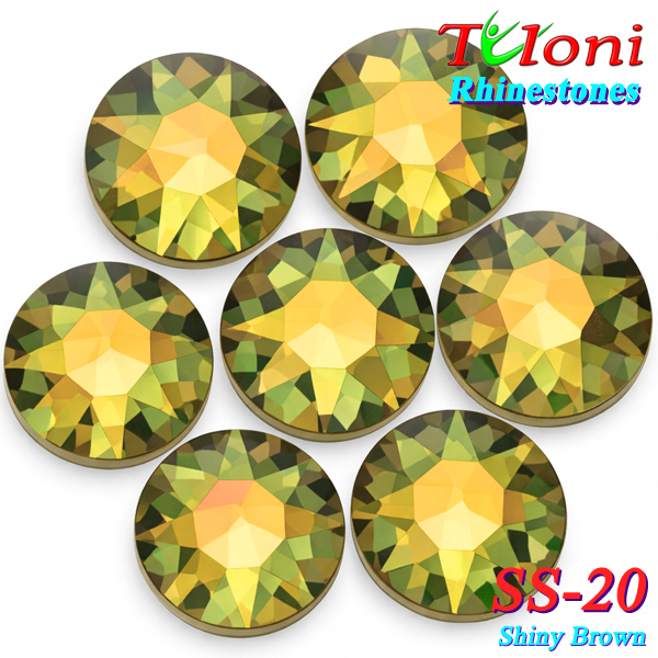 Rhinestones Tuloni SS20 col. Shiny Brown 1440 pcs. No HotFix