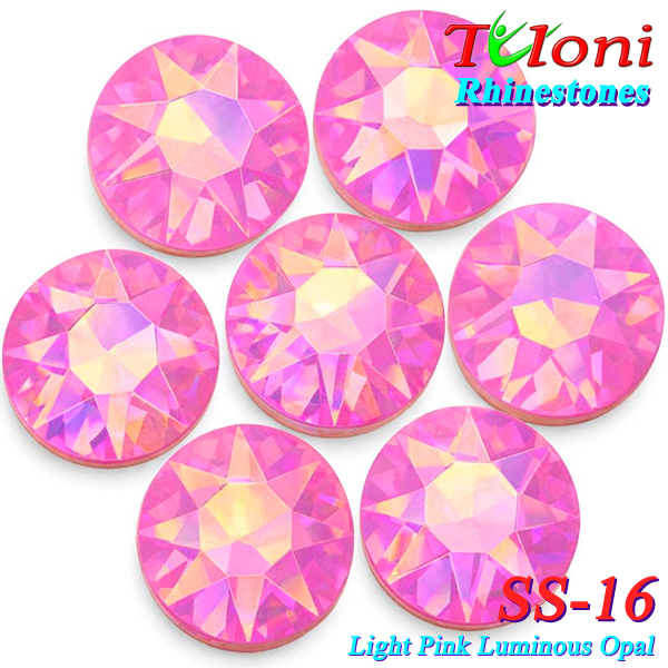 Rhinestones Tuloni SS16 col. Lt.Pink Luminous Opal 1440 pcs. No HotFix