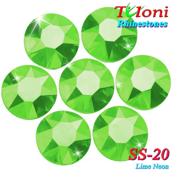 Стразы Tuloni SS20 col. Lime Neon 1440 pcs. No HotFix
