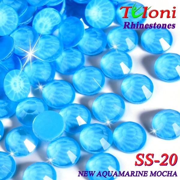 Rhinestones Tuloni SS20 col. New Aquamarine Mocha 1440 pcs. No HotFix