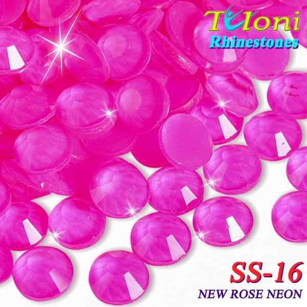 Стразы Tuloni SS16 col. New Rose Neon 1440 pcs. No HotFix