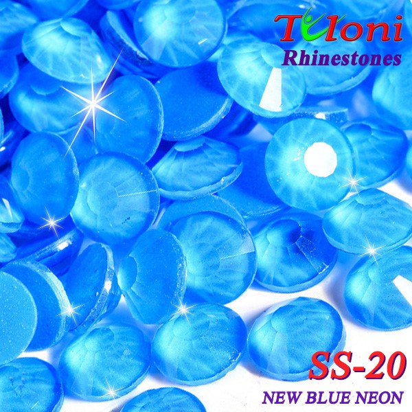 Rhinestones Tuloni SS20 col. New Blue Neon 1440 pcs. No HotFix