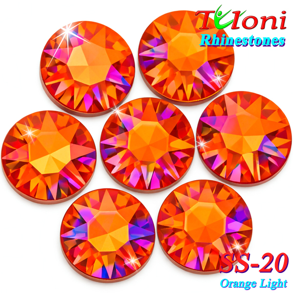 Rhinestones Tuloni SS20 col. Orange Light 1440 pcs. No HotFix
