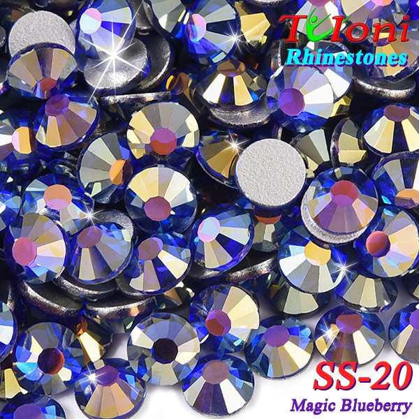 Стразы Tuloni SS20 col. Magic Blueberry 1440 pcs. No HotFix