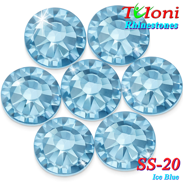 Rhinestones Tuloni SS20 col. Ice Blue 1440 pcs. No HotFix