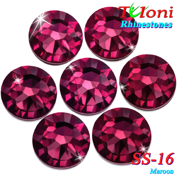 Rhinestones Tuloni SS16 col. Maroon 1440 pcs. No HotFix