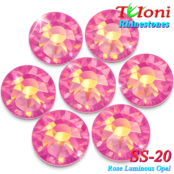 Rhinestones Tuloni SS20 col. Rose Luminous Opal 1440 pcs. No HotFix