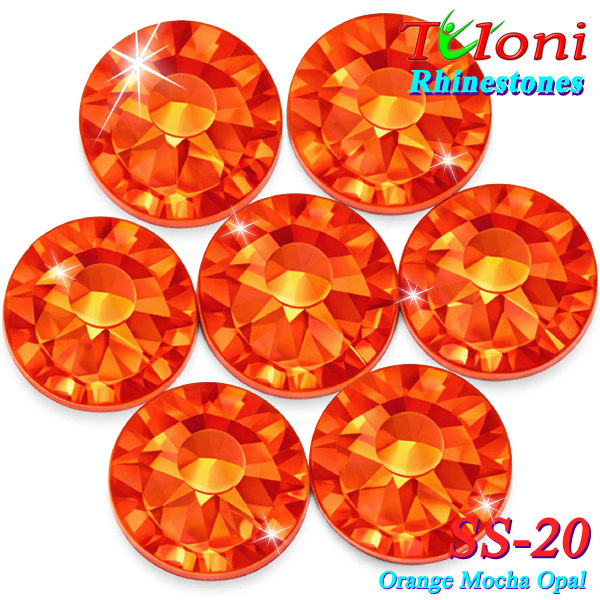 Стразы Tuloni SS20 col. Orange Mocha Opal 1440 pcs. No HotFix