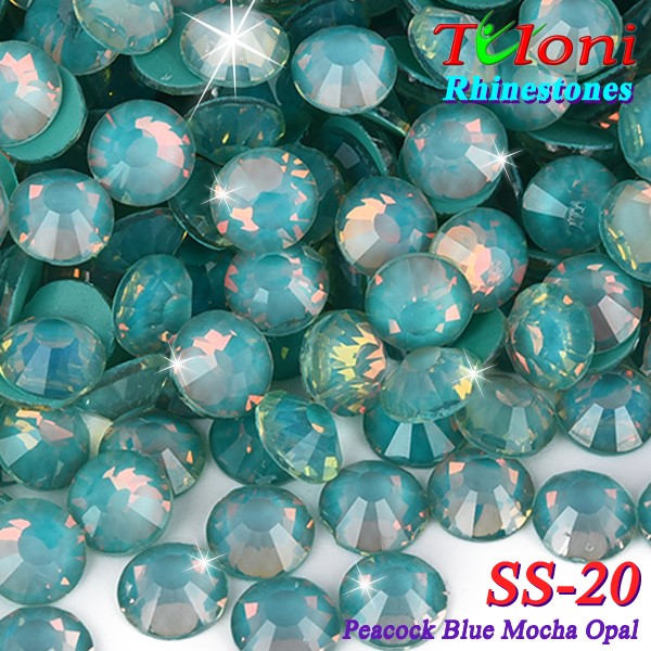 Strass Tuloni SS20 col. Peacock Blue Mocha Opal 1440 pcs. No HotFix Strass Tuloni SS20 col. Peacock Blue Mocha Opal 1440 pcs. No HotFix