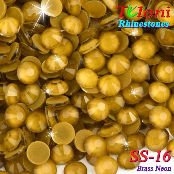 Strass Tuloni SS16 col. Brass Neon 1440 pcs. No HotFix Strass Tuloni SS16 col. Brass Neon 1440 pcs. No HotFix