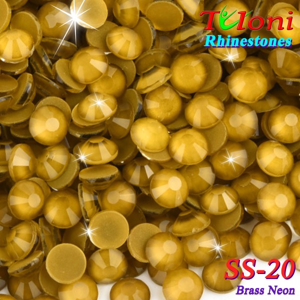 Стразы Tuloni SS20 col. Brass Neon 1440 pcs. No HotFix