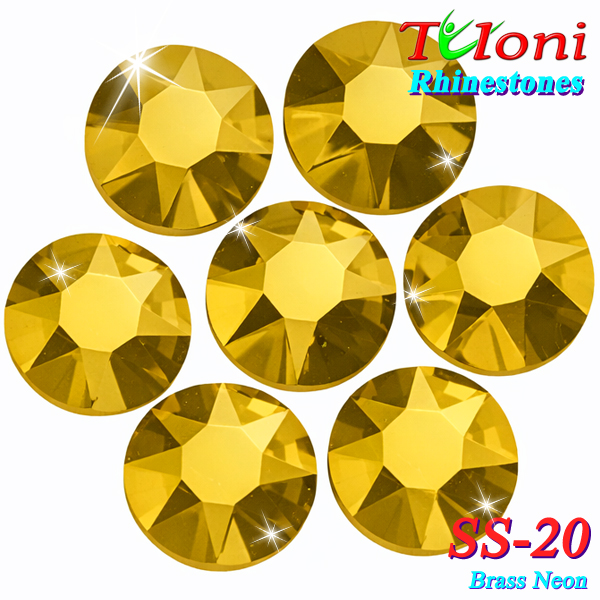 Стразы Tuloni SS20 col. Brass Neon 1440 pcs. No HotFix