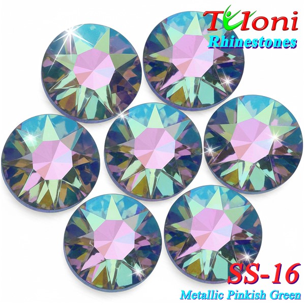 Strass Tuloni SS16 col. Metallic Pinkish Green 1440 mod. Basic HotFix