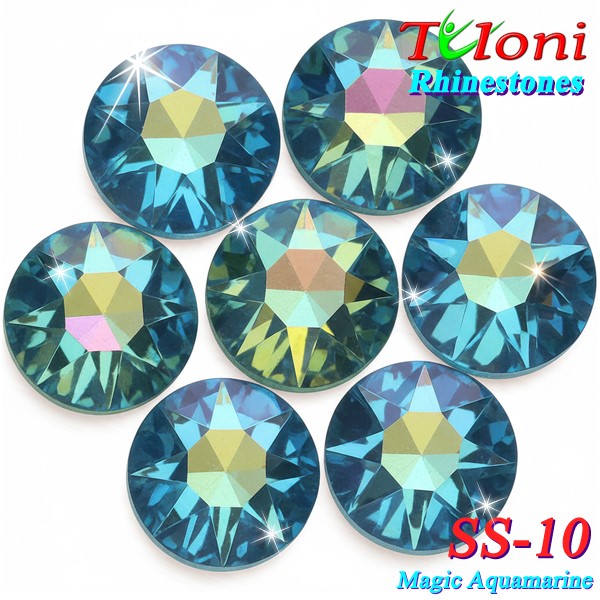 Strass Tuloni SS10 col. Magic Aquamarine 1440 mod. Basic HotFix