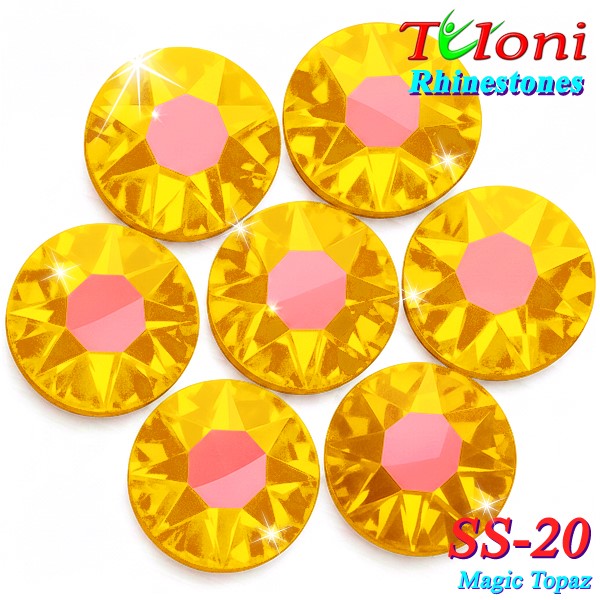 Rhinestones Tuloni SS20 col. Magic Topaz 1440 mod. Basic HotFix