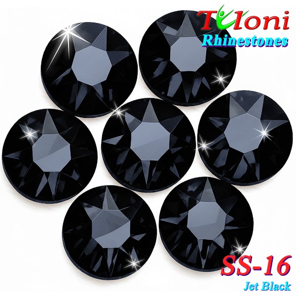 Strass Tuloni SS16 col. Jet Black 1440 pcs. No HotFix Flat Back