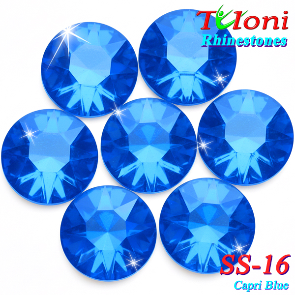 Strass Tuloni SS16 col. Capri Blue 1440 pcs. No HotFix Flat Back