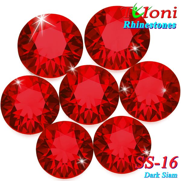 Rhinestones Tuloni SS16 col. Dark Siam 1440 pcs. No HotFix Flat Back
