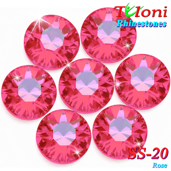 Strass Tuloni SS20 col. Rose 1440 pcs. No HotFix Flat Back