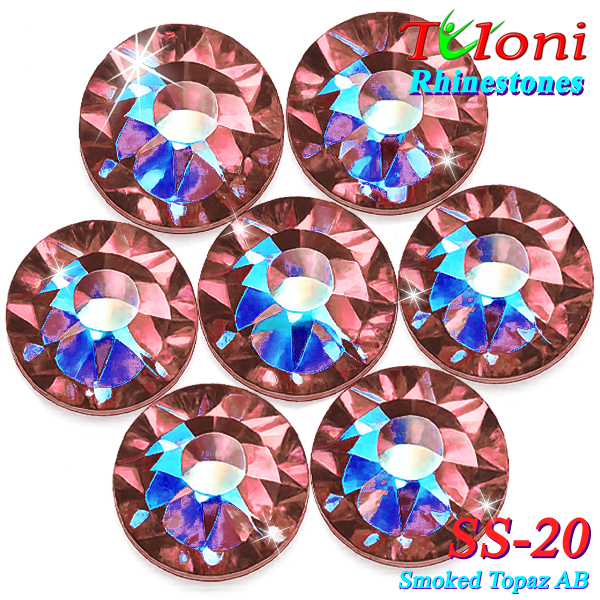 Strass Tuloni SS20 col. Smoked Topaz AB 1440 pcs. No HotFix Flat Back