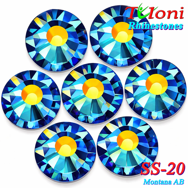 Strass Tuloni SS20 col. Montana AB 1440 pcs. No HotFix Flat Back