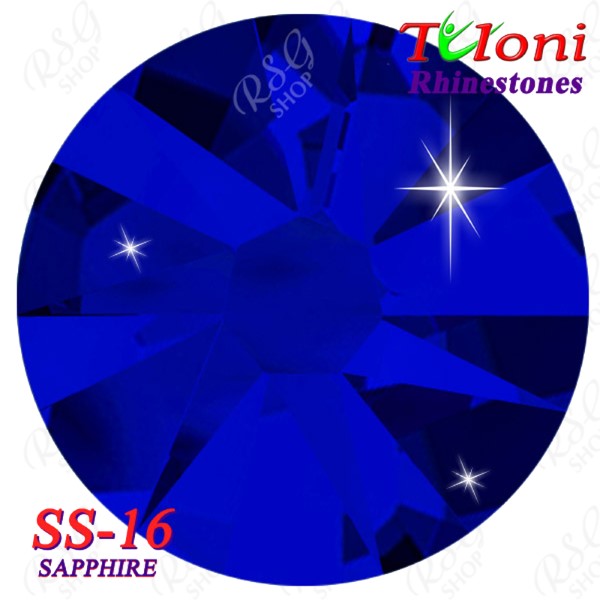 Strass Tuloni SS16 col. Sapphire 1440 mod. Stile HotFix Strass Tuloni SS16 col. Sapphire 1440 mod. Stile HotFix
