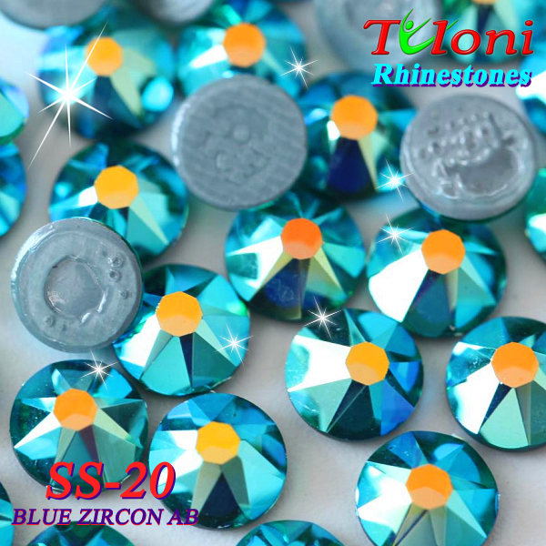 Стразы Tuloni SS20 col. Blue Zircon AB 1440 mod. Elite HotFix
