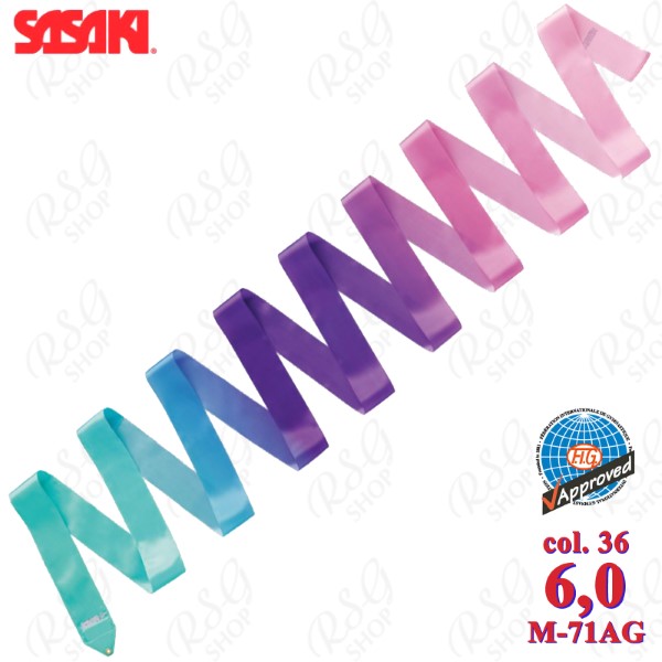 Лента Sasaki M-71AG col. 036 ART Gradation 6m FIG AG036