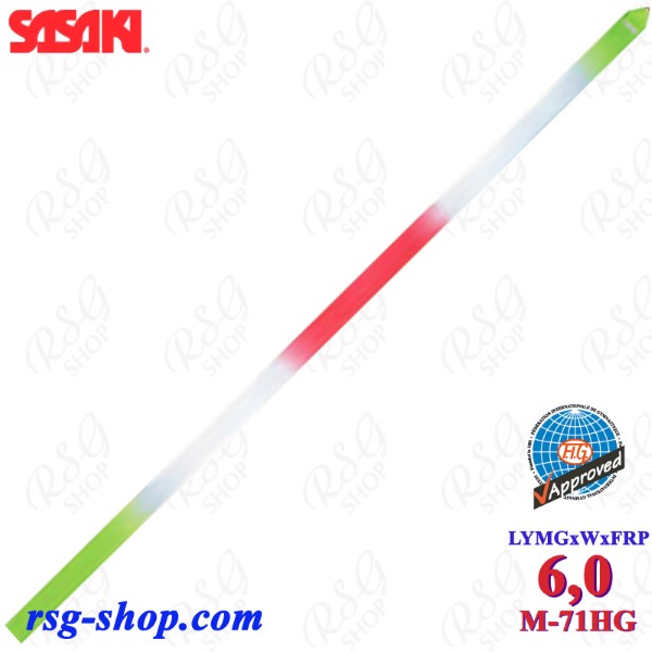 Лента Sasaki 6m M-71HG col. LYMGxWxFRP High-Pitch Gradation FIG